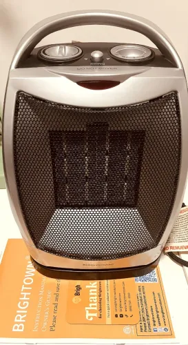 Aquecedor Cerâmico Portátil Brightown 1500W - Com Oscilação (Importado)