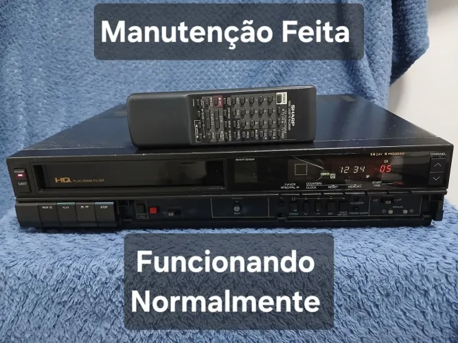 Video Cassete SHARP Com Controle Remoto - VC -762