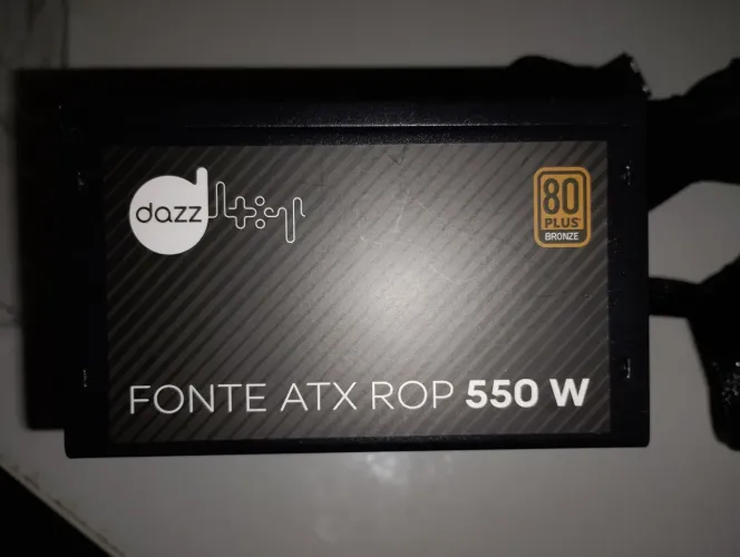 Fonte real 550w 80 plus bronze