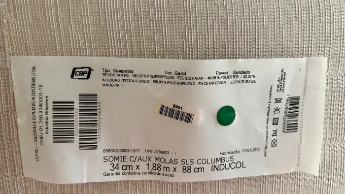 Colchão bicama solteiro