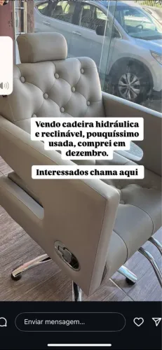 Vendo cadeira elevatória para salão