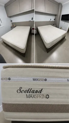 Cama box de casal + colchão