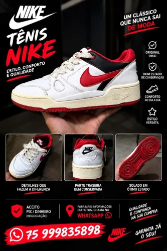 Tênis Air Force Nike, em perfeito estado, custo benefício