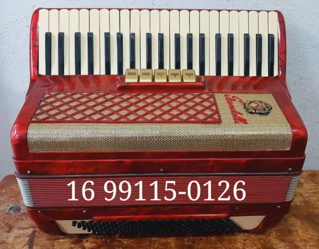 Acordeon Sanfona Scandalli Série Ouro *