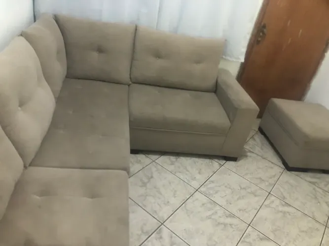 Sofá de canto 7 lugares