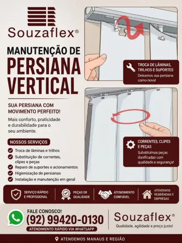 Cortina modelo Persiana em Vertical laminado