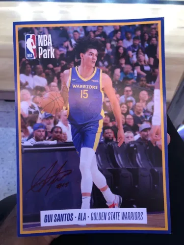 Card Assinado Gui Santos NBA