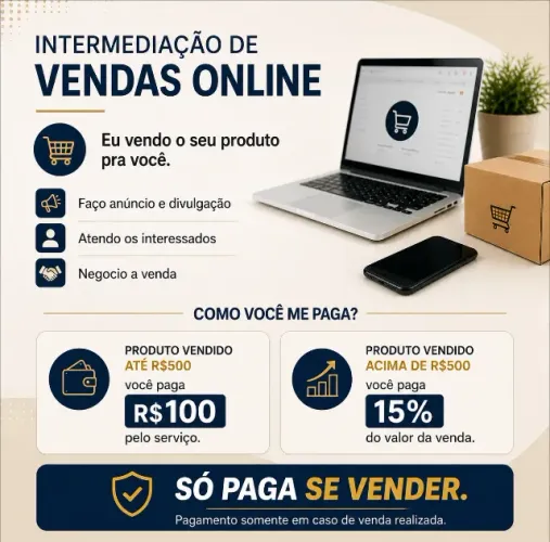 Intermediação de vendas online | Venda completa do seu produto