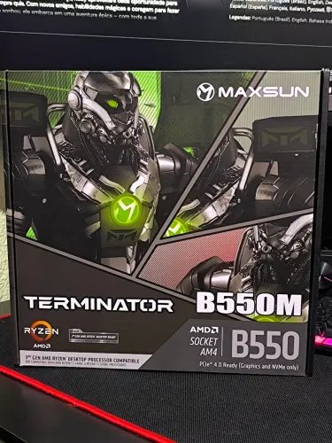 Placa mãe b550m am4 terminator nova