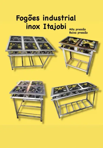 Fogão industrial inox - Itajobi