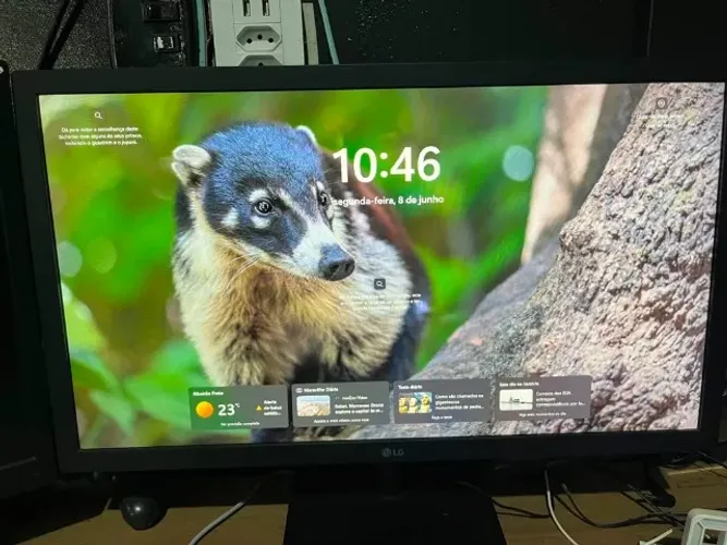 Vendo Combo 2 Monitores (Positivo + LG) - Ideal para Setup com Duas Telas