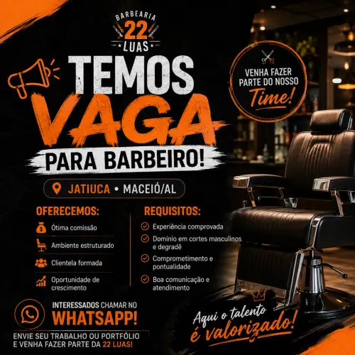 Vaga para barbeiro!