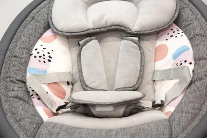 Cadeira Musical para Bebê até 9 kg Leve Portátil Musical Ruido Branco Conexão Bluetooth