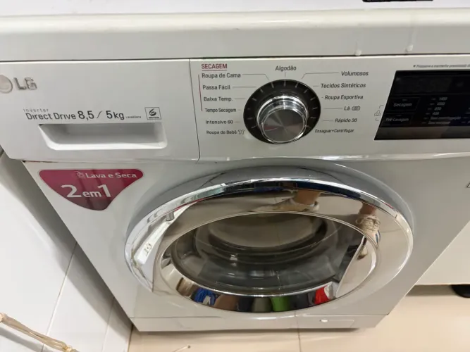 Máquina de lava e seca LG 8,5Kg Defeito