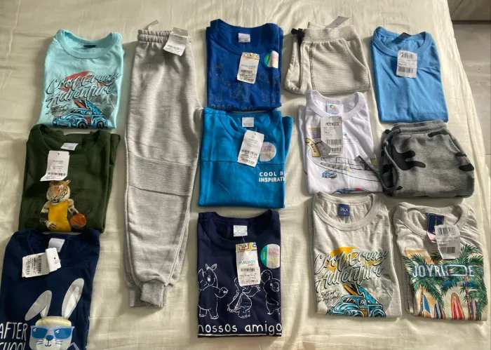Lote roupa nova TAM 6 13 peças
