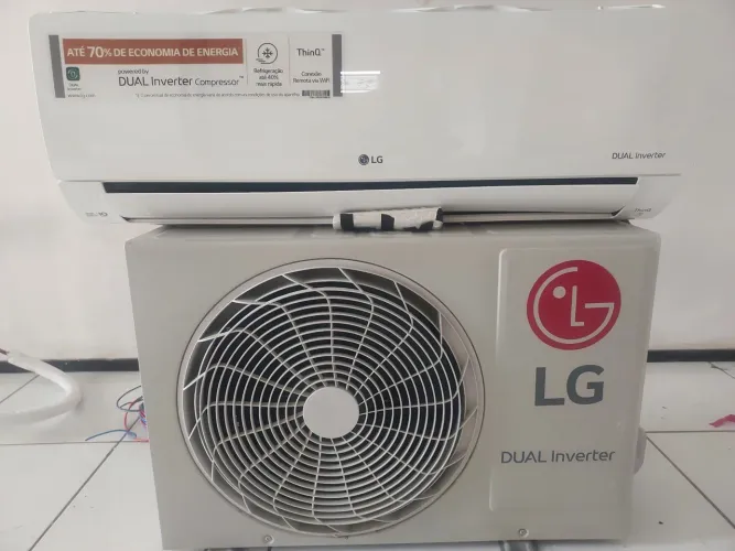 Ar condicionado LG dual inverter 12.000 BTUS Funcionando Perfeitamente, com nota e manual