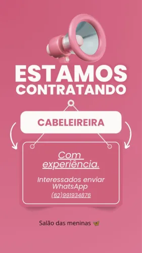 Venha fazer parte da nossa equipe de beleza