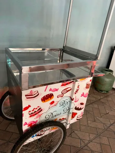 Carrinho de doce gourmet