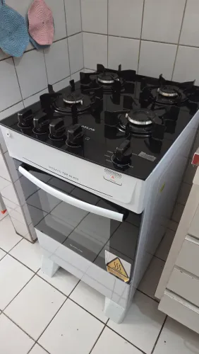 Fogão 4 Bocas Atlas Mônaco Plus Mesa Inox Bivolt