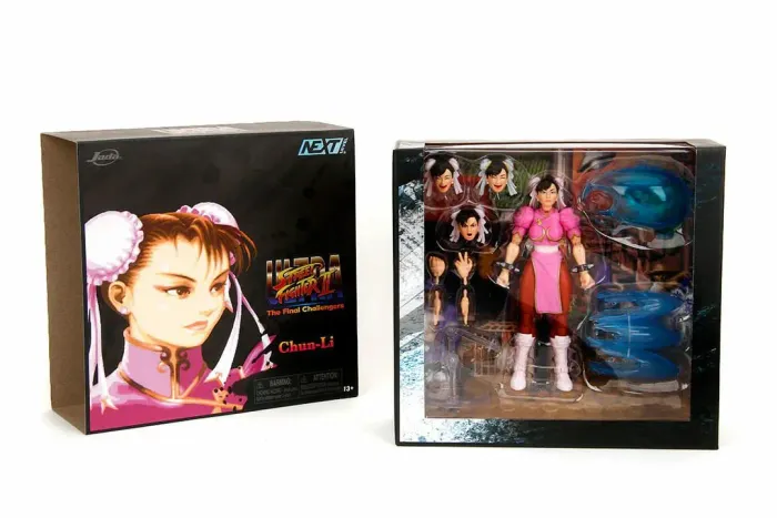 Action Figure Boneco Chun-Li Rosa Next Level Street Fighter II 18 Cm Articulada Jada Novo