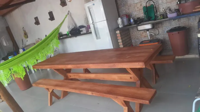 Mesa Rústica Colonial Top