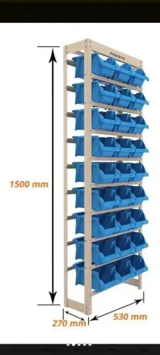 Estante Organizadora Presto 27 Gavetas Azul Original - Excelente Estado