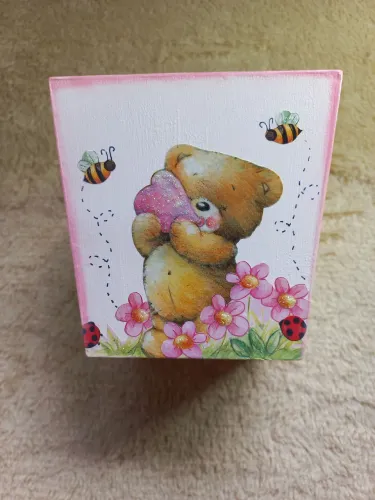 Cachepô MDF urso