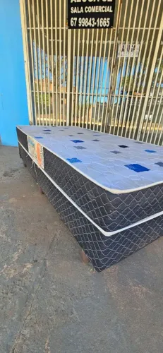 cama box solteiro conjugada espuma D28 usada marcas de uso ((ENTREGO GRATIS))