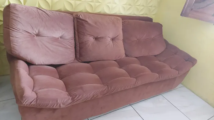 SOFÁ 3 LUGARES VELUDO