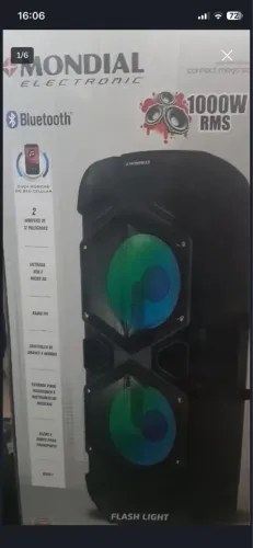 Caixa de Som Mondial 1000w