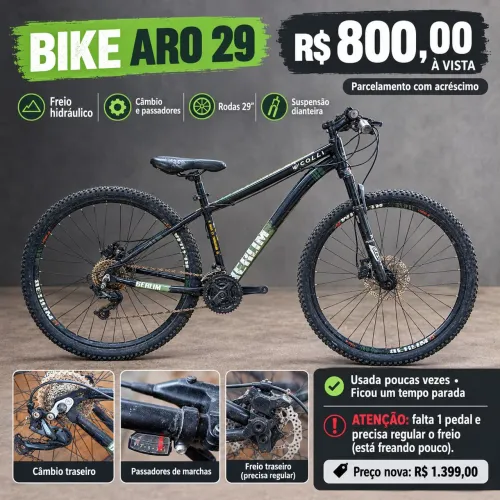 ? OPORTUNIDADE: BICICLETA COLLI BERLIM ARO 29 ?