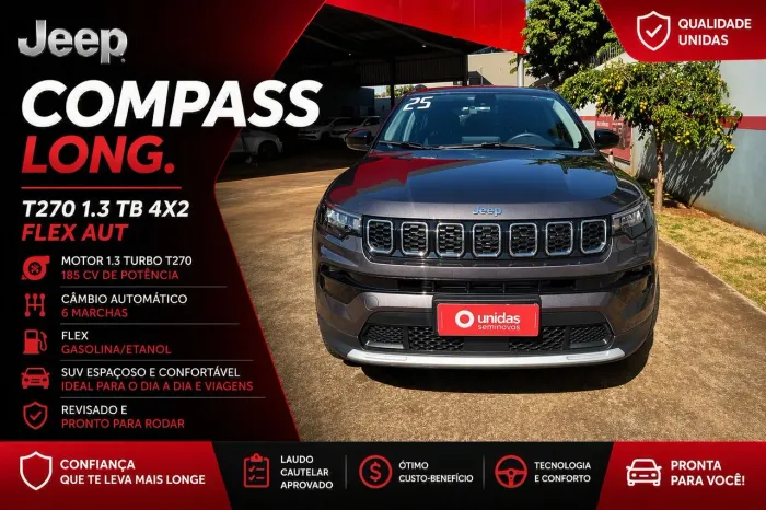 Jeep Compass Long. T270 1.3 TB 4X2 Flex AUT 2025