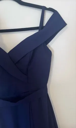 Vestido festa azul marinho