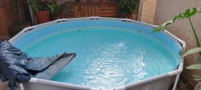 piscina intex 4485l + bomba + capa