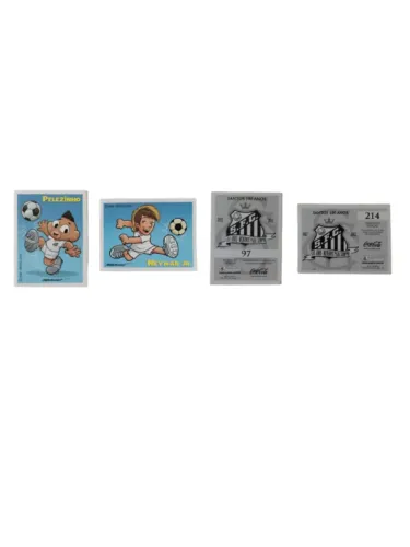 Lote Figurinhas Pelezinho e Neymarzinho - Santos 100 Anos