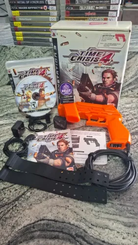 TIME CRISIS 4 + GUNCON 3 AMERICANA - EDIÇÃO DE COLECIONADOR