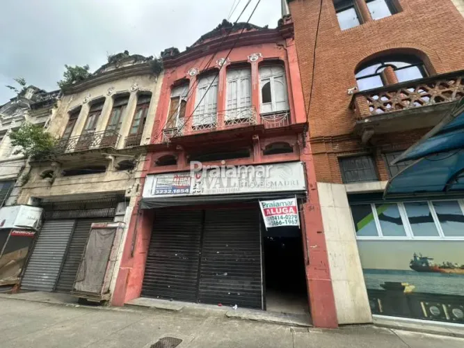 IMÓVEL COMERCIAL DOIS PAVIMENTOS | 550m2 | CENTRO SANTOS - FRENTE PREFEITURA
