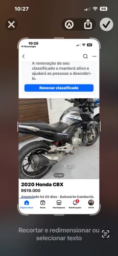 Vende-se Moto Twister 250, ano 2020, em Camboriu