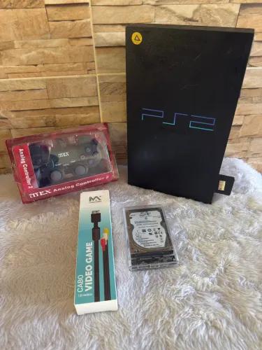 PlayStation 2 Fat com jogos no HD 320GB ( 100 jogos ) faço envio