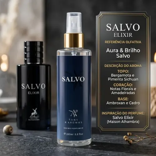 Body Splash Salvo 200ml Perfume Masculino