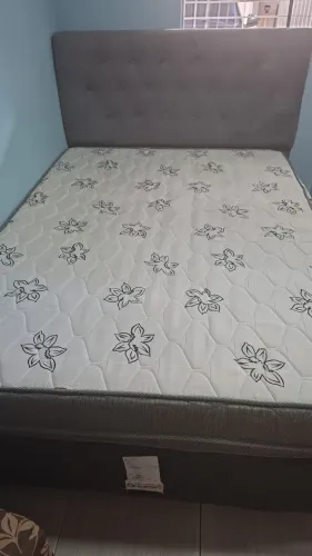 Vendo cama Casal Box Ortobom, colchão e base