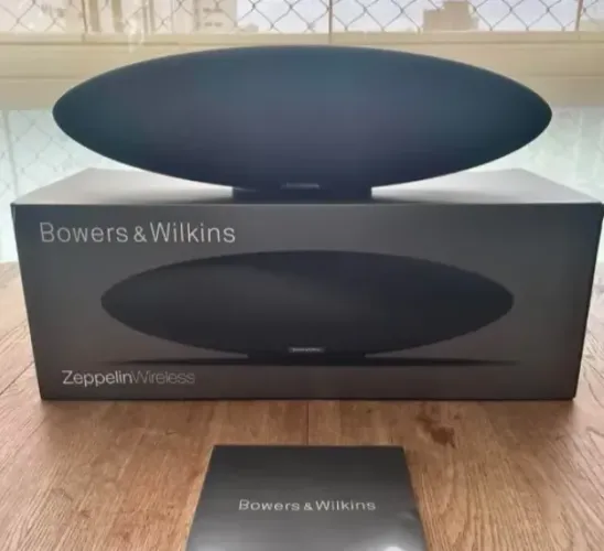 Caixa de som bluetooth bowers wilkins b&w zeppelin wireless (2015) nova com nota fiscal