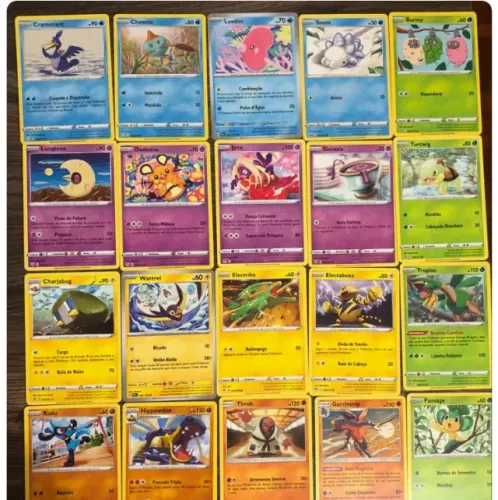 100 Cartas de Pokemon aleatorias sem repetir