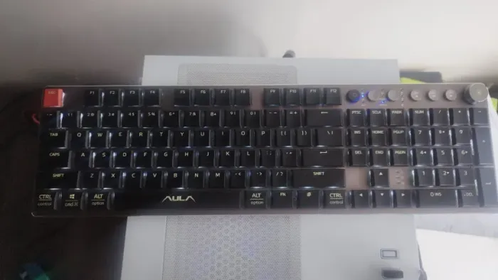 Teclado Gamer Mecânico Aula Wind FZ090 Rgb