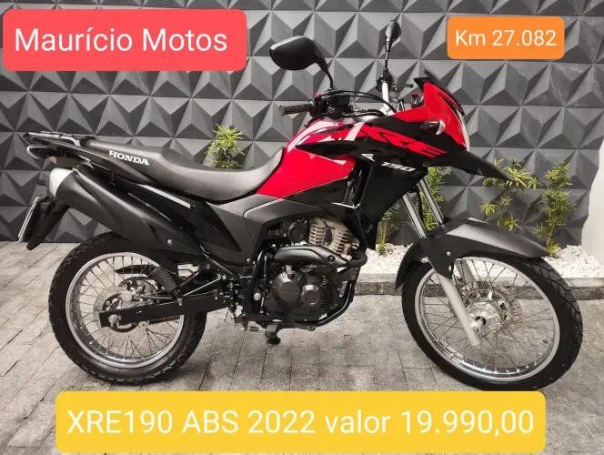 Honda XRE190 ABS 2022 km baixa manual e chave reserva