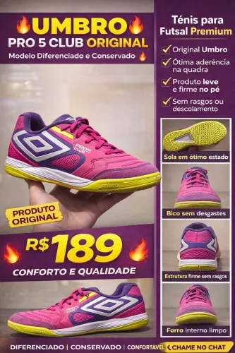 Tênis Futsal Pro 5 Club