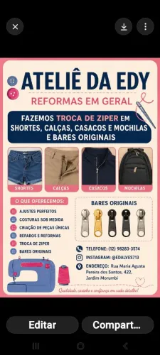 Prestamos serviços de costura