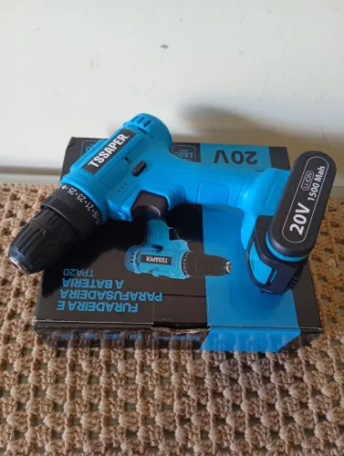 Furadeira parafusadeira 20V 1 bateria
