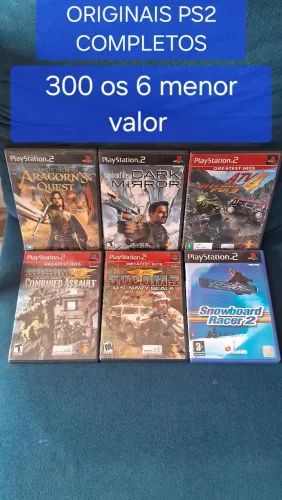 LOTE JOGOS ORIGINAIS DE PS2 