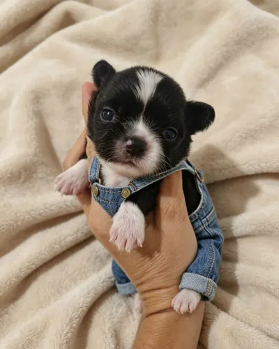 Chihuahua pelos longos e curtos 